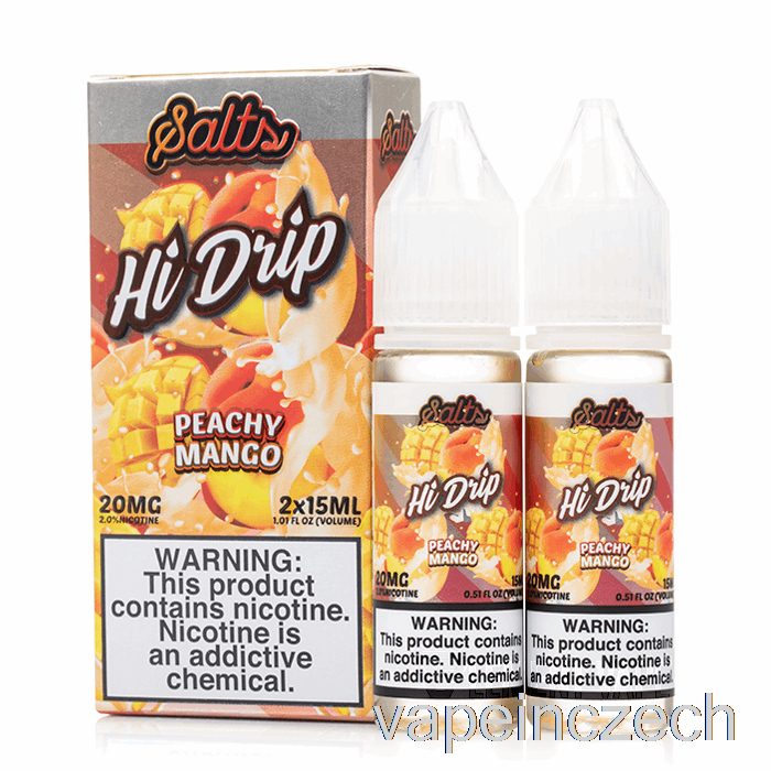 Broskvové Mango - Hi-drip Salts - 30ml 20mg Vape Bez Nikotinu